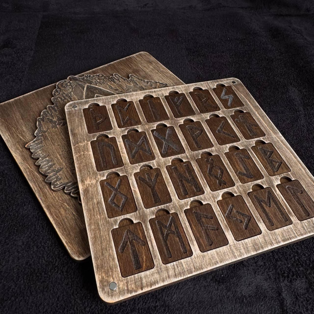 Mini Viking Rune Set with Box Pocket Divination Runes Norse Symbols