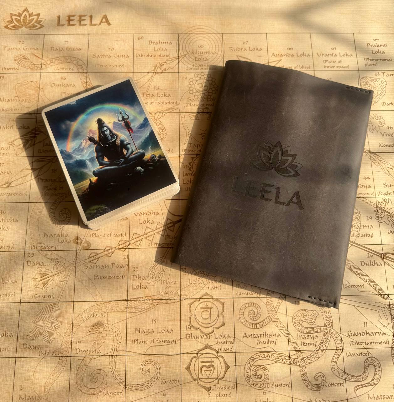 Leela Game Book – Spiritual Board Game Guide | Harish Johari Leather Edition