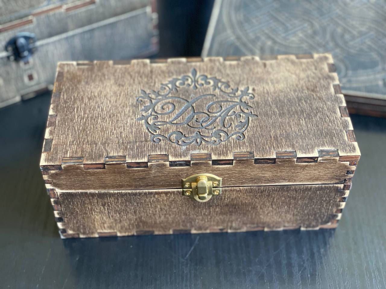 Personalized Witch Altar Box, Wooden Tarot Storage Chest, Pagan Ritual Organizer
