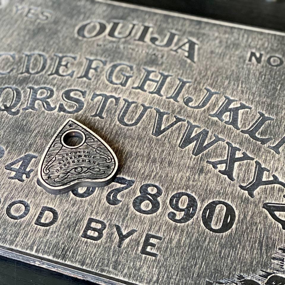 Wooden Ouija Board - Spirit Talking Board With Planchette Included | Mystic Divination Game