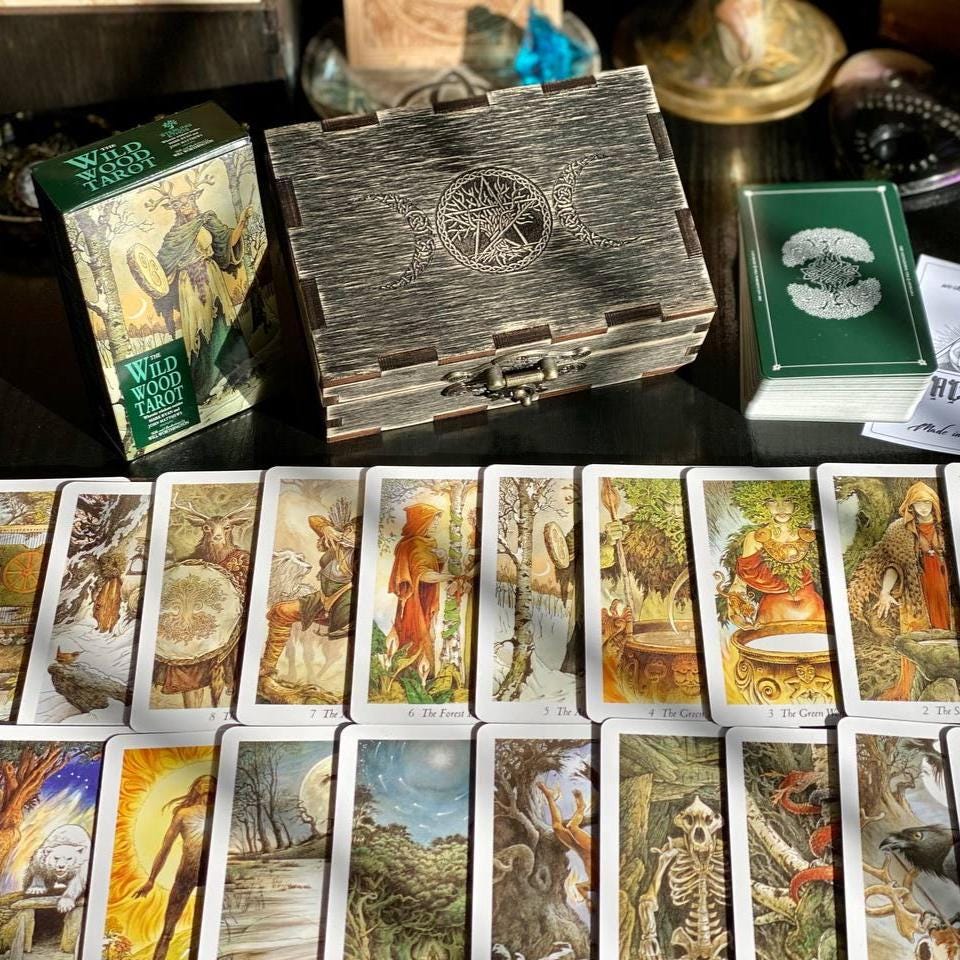 Wild Wood Tarot Deck with Wooden Box & Spread Board