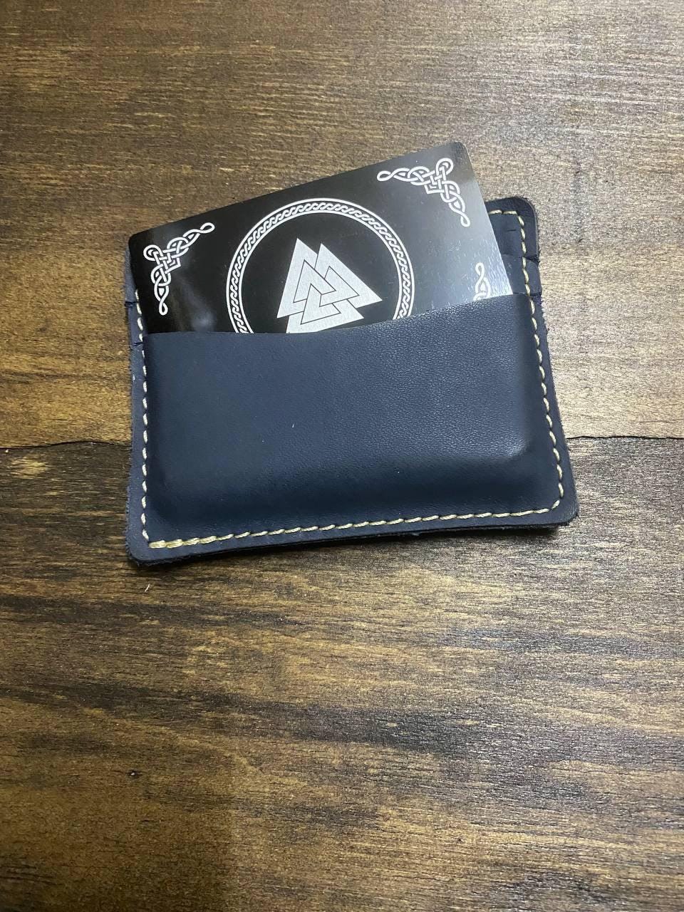 Runic Money Catcher Card, Norse Wealth Talisman, Rune Amulet for Prosperity, Wallet Card
