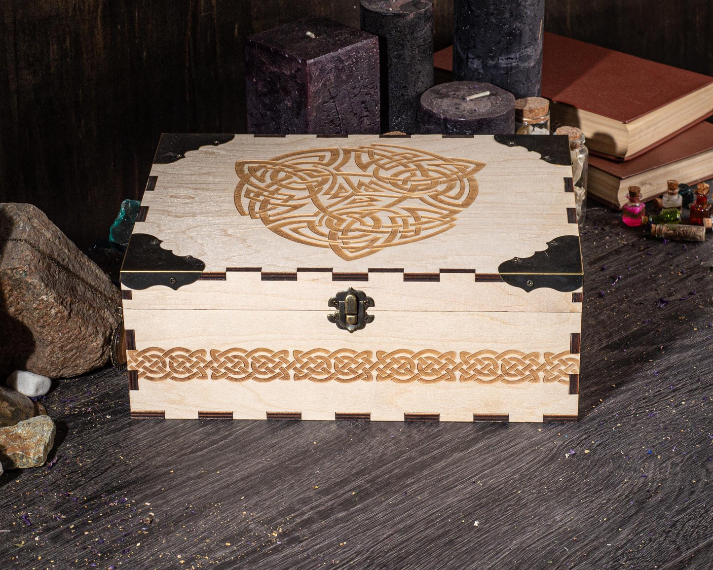 Personalized Wooden Storage Box – Engraved Keepsake Chest, Custom Gift Box