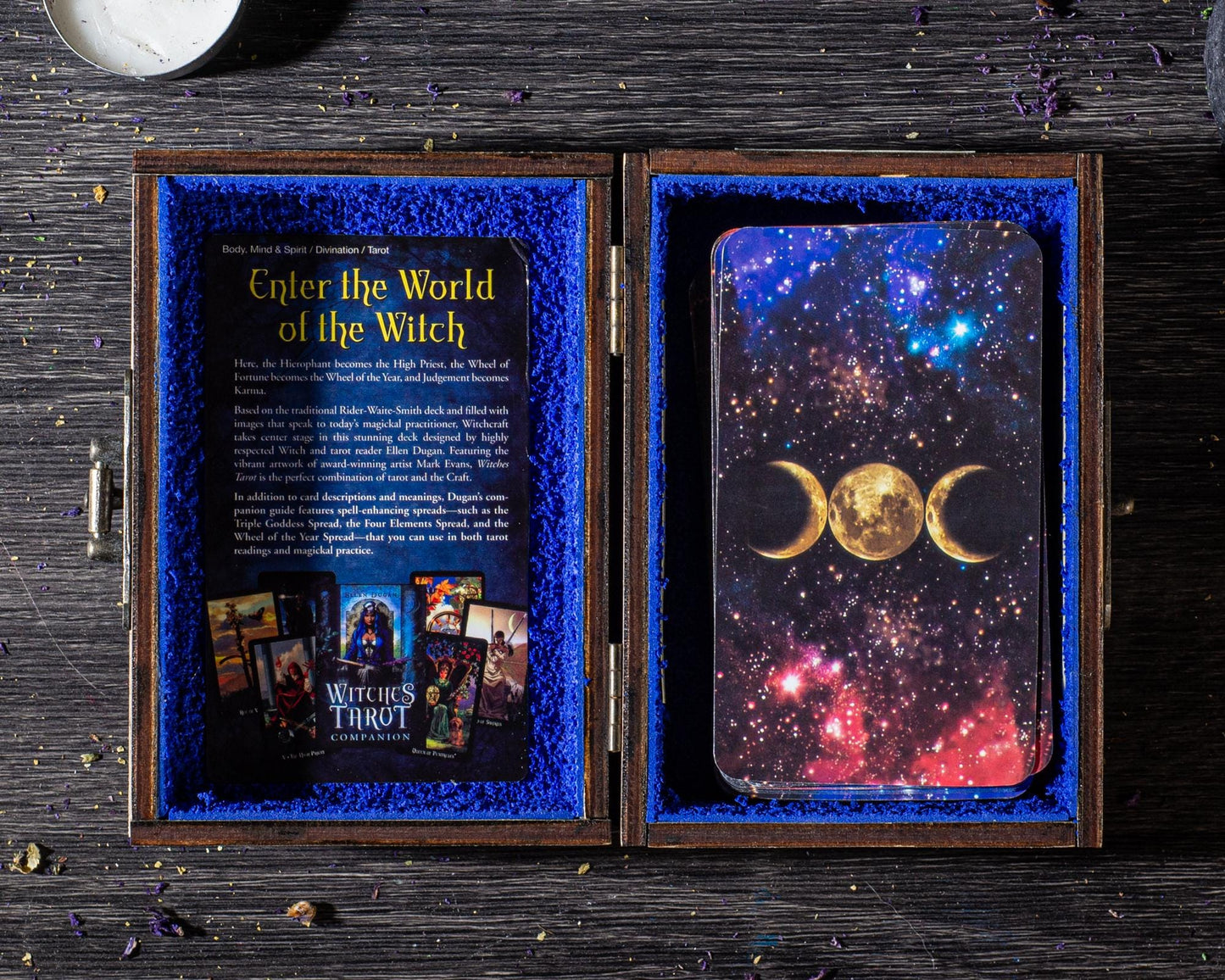 Tarot of the Witches Deck with Wooden Box & Spread Board