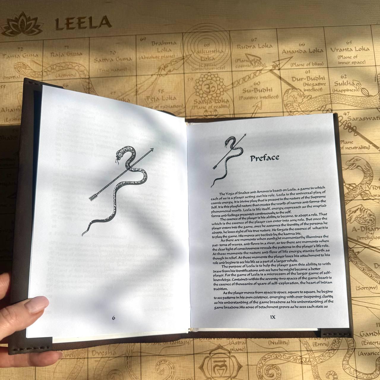 Leela Game Book – Spiritual Board Game Guide | Harish Johari Leather Edition