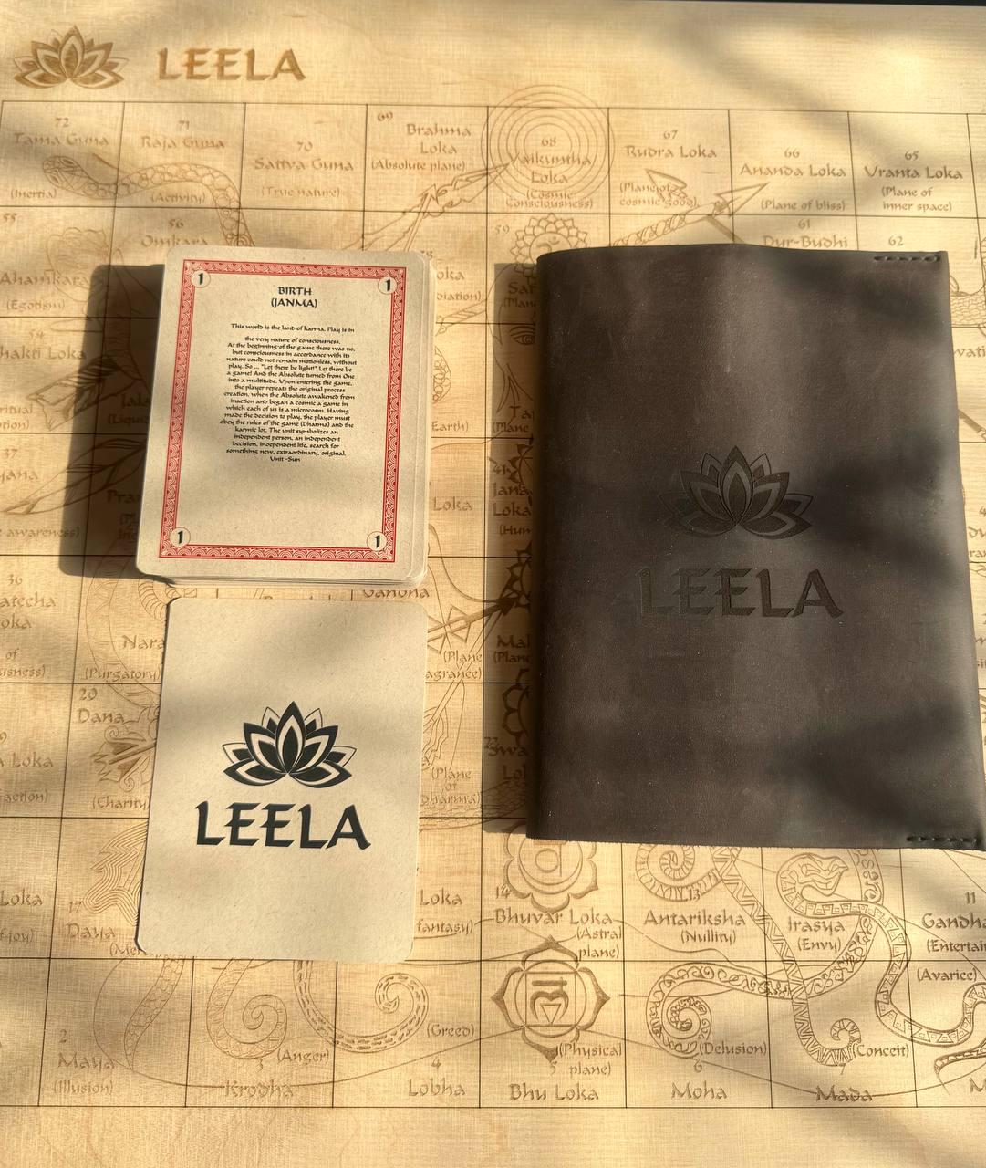 Leela Game Book – Spiritual Board Game Guide | Harish Johari Leather Edition