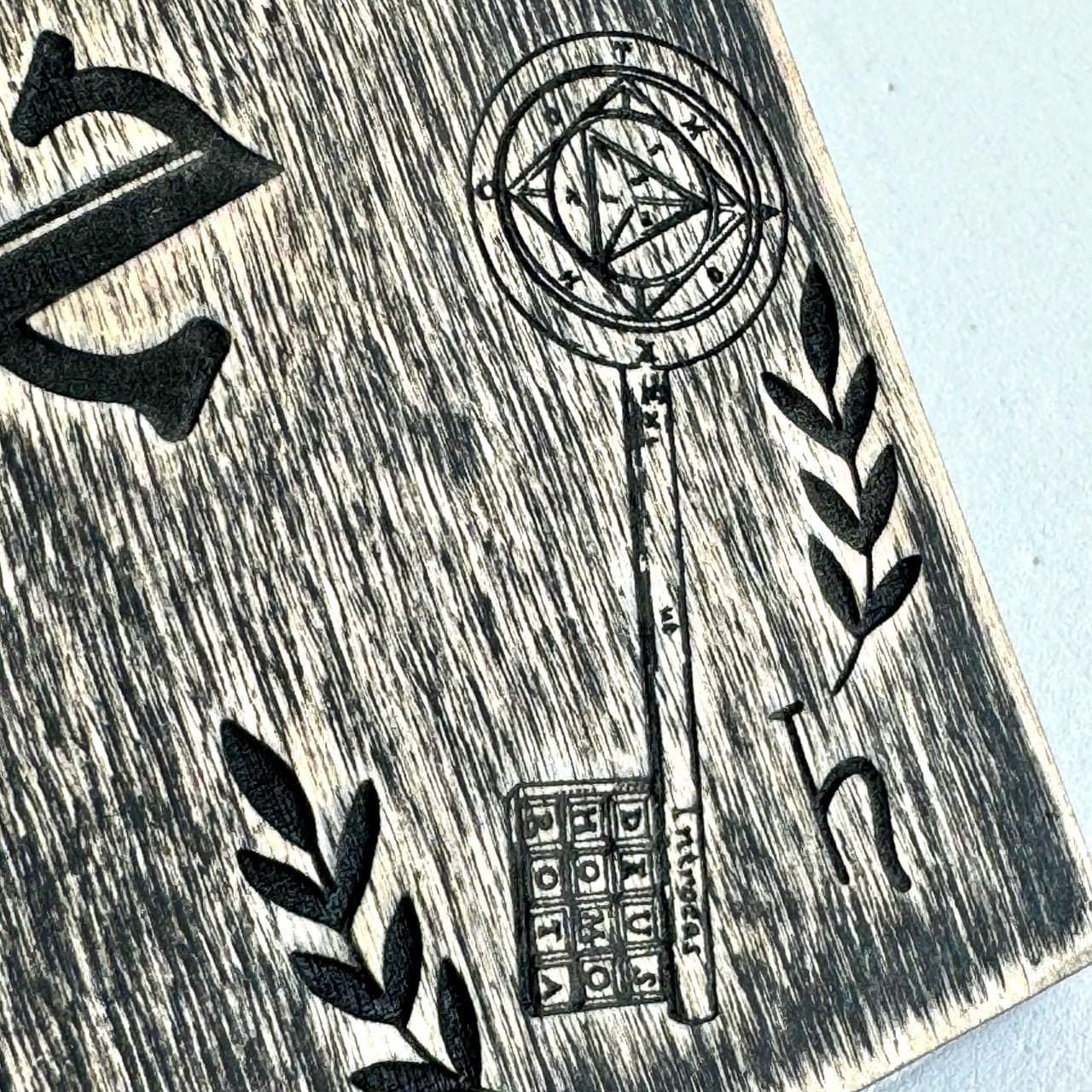 Wooden Ouija Board with Planchette: Magic Crystals Spirit Board