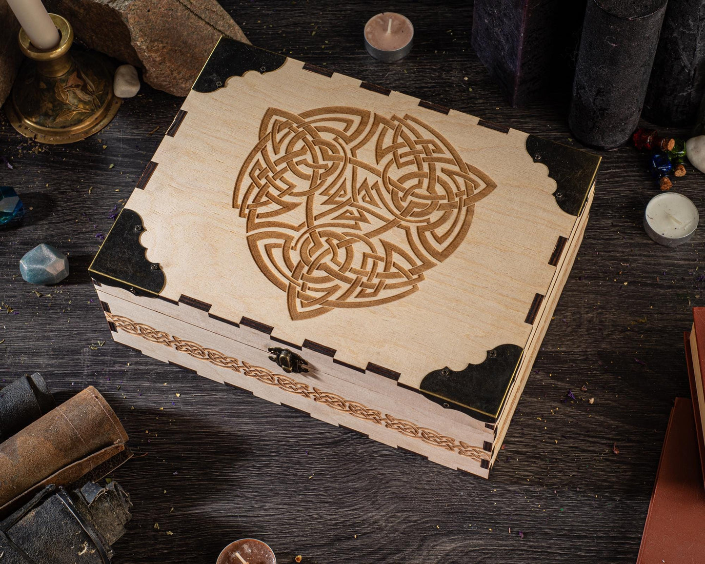Personalized Wooden Storage Box – Engraved Keepsake Chest, Custom Gift Box