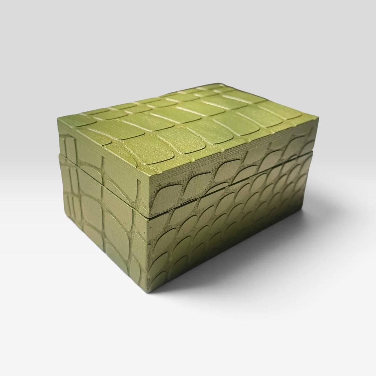 Reptile Texture Tarot Box – Wooden Card & Crystal Storage