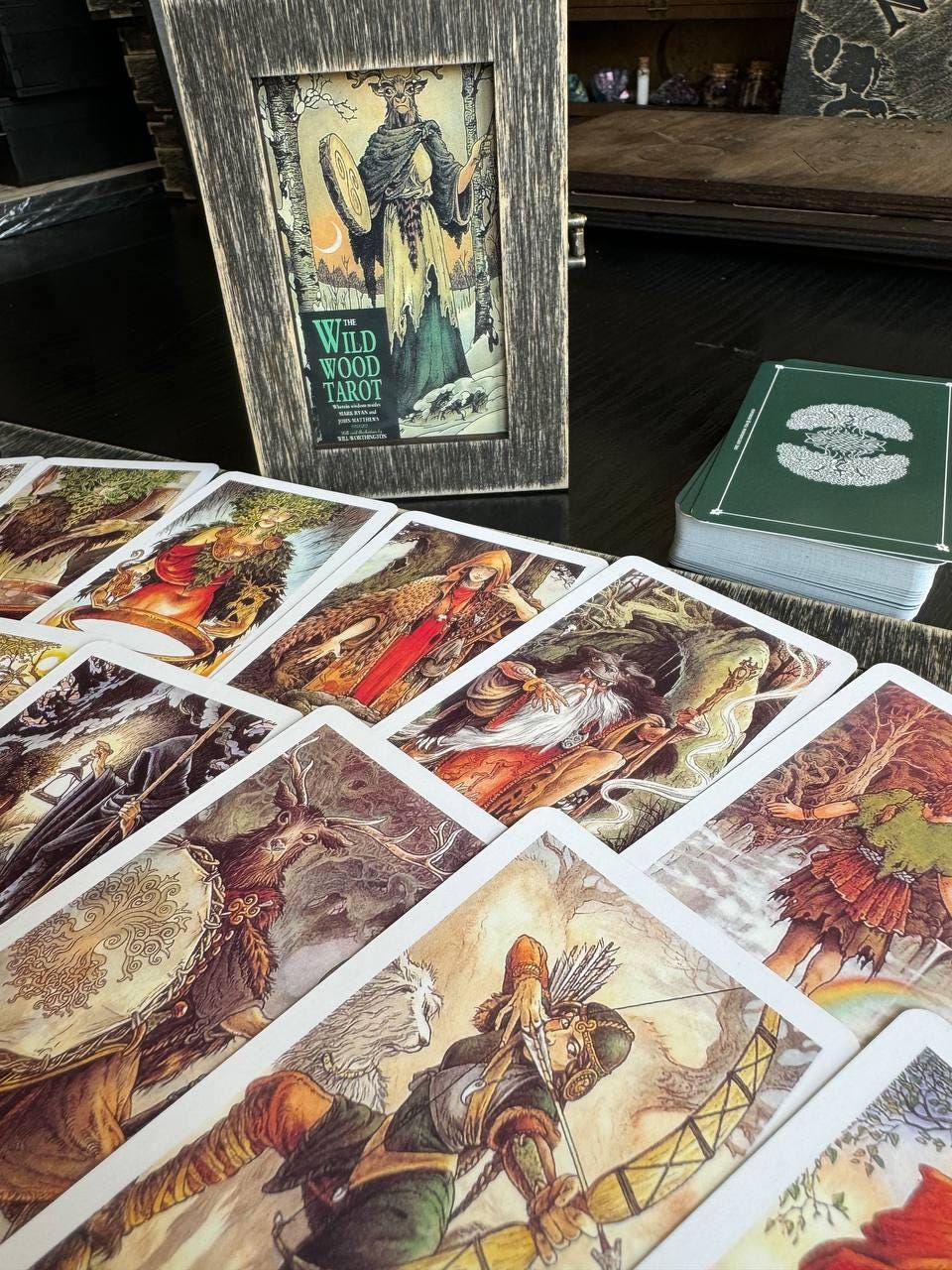 Wild Wood Tarot Deck with Wooden Box & Spread Board