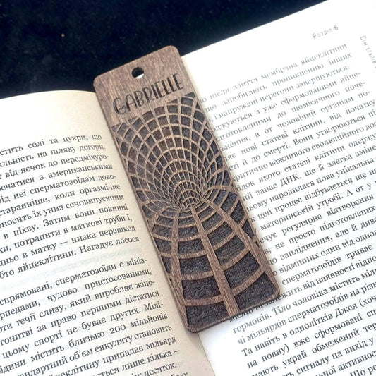 Personalized Wooden Bookmark, Engraved Name Reader Gift