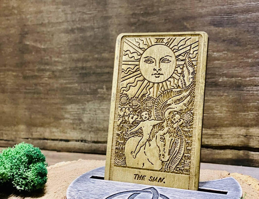 Card of the Day Wooden Tarot Rider–Waite–Smith Daily Guidance Card