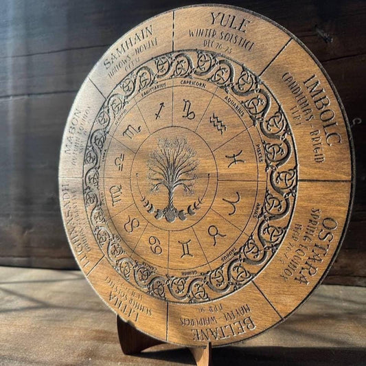 Celtic Tree Calendar: Wiccan Wheel of Life, Pagan Decor