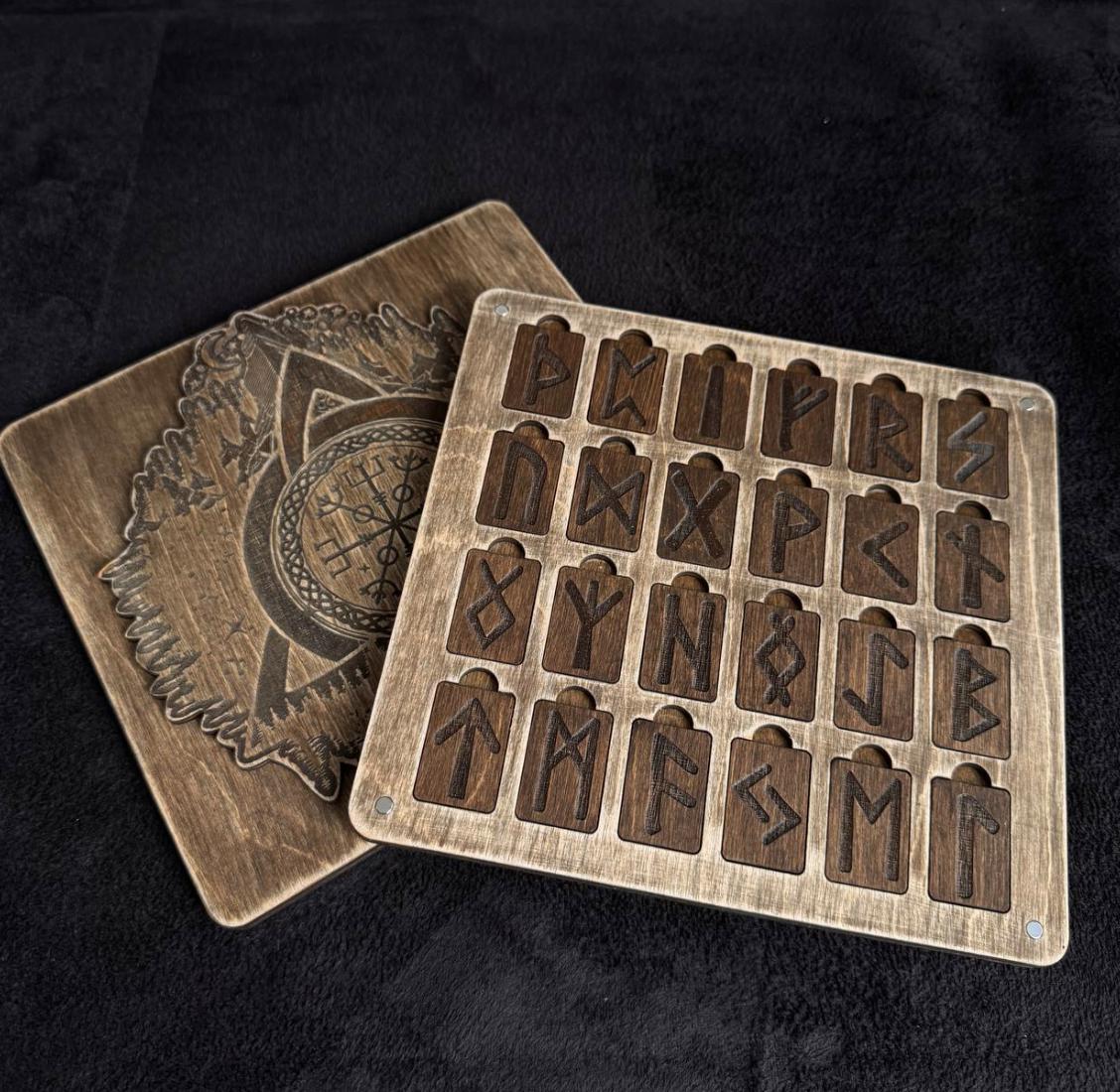 Mini Viking Rune Set with Box Pocket Divination Runes Norse Symbols