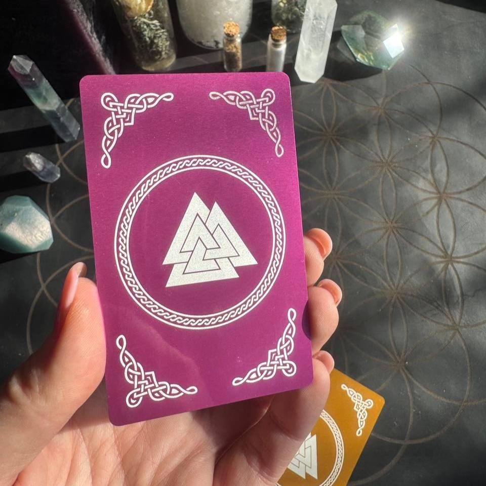 Runic Love Amulet for Women, Attraction Talisman, Rune Card for Love and Relationship