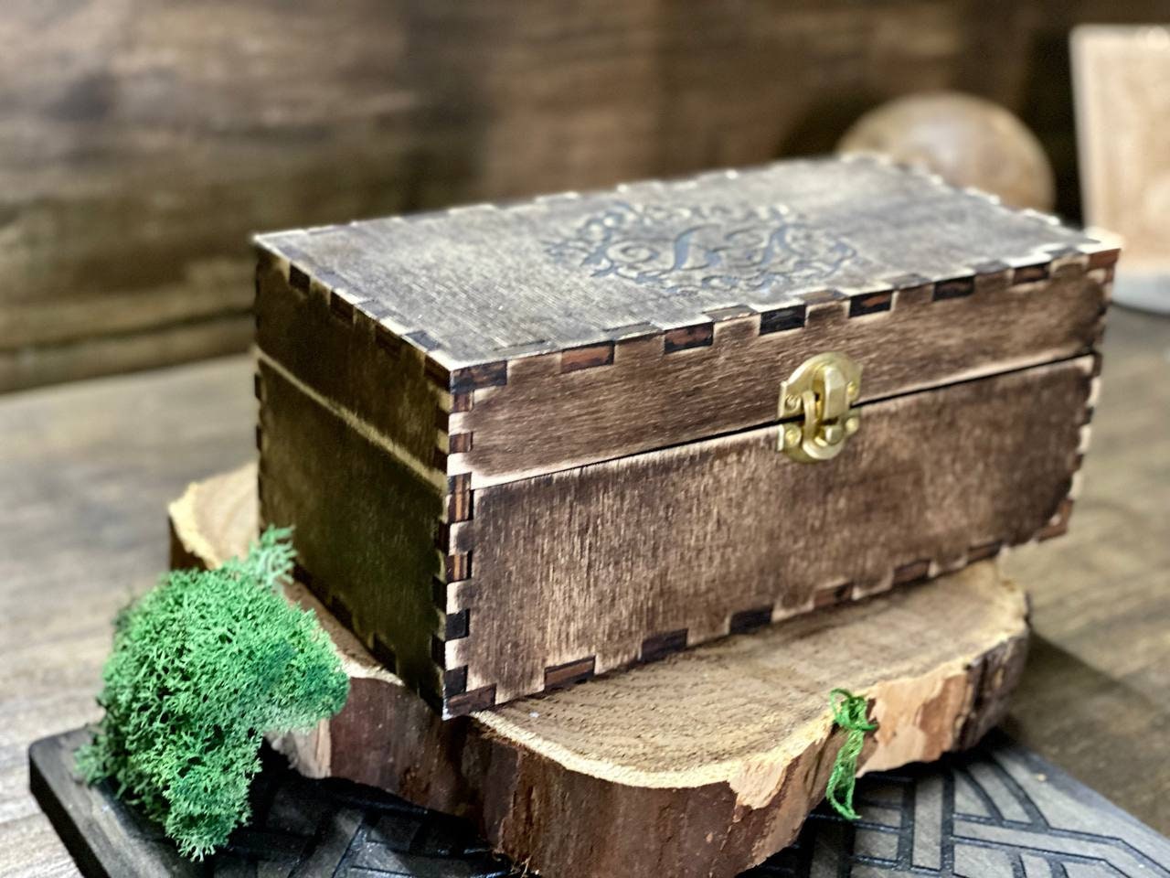 Personalized Witch Altar Box, Wooden Tarot Storage Chest, Pagan Ritual Organizer
