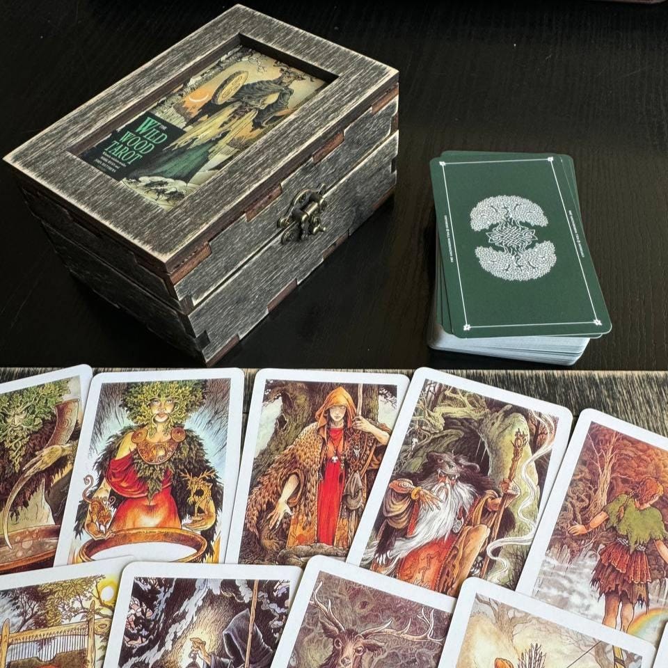 Wild Wood Tarot Deck with Wooden Box & Spread Board