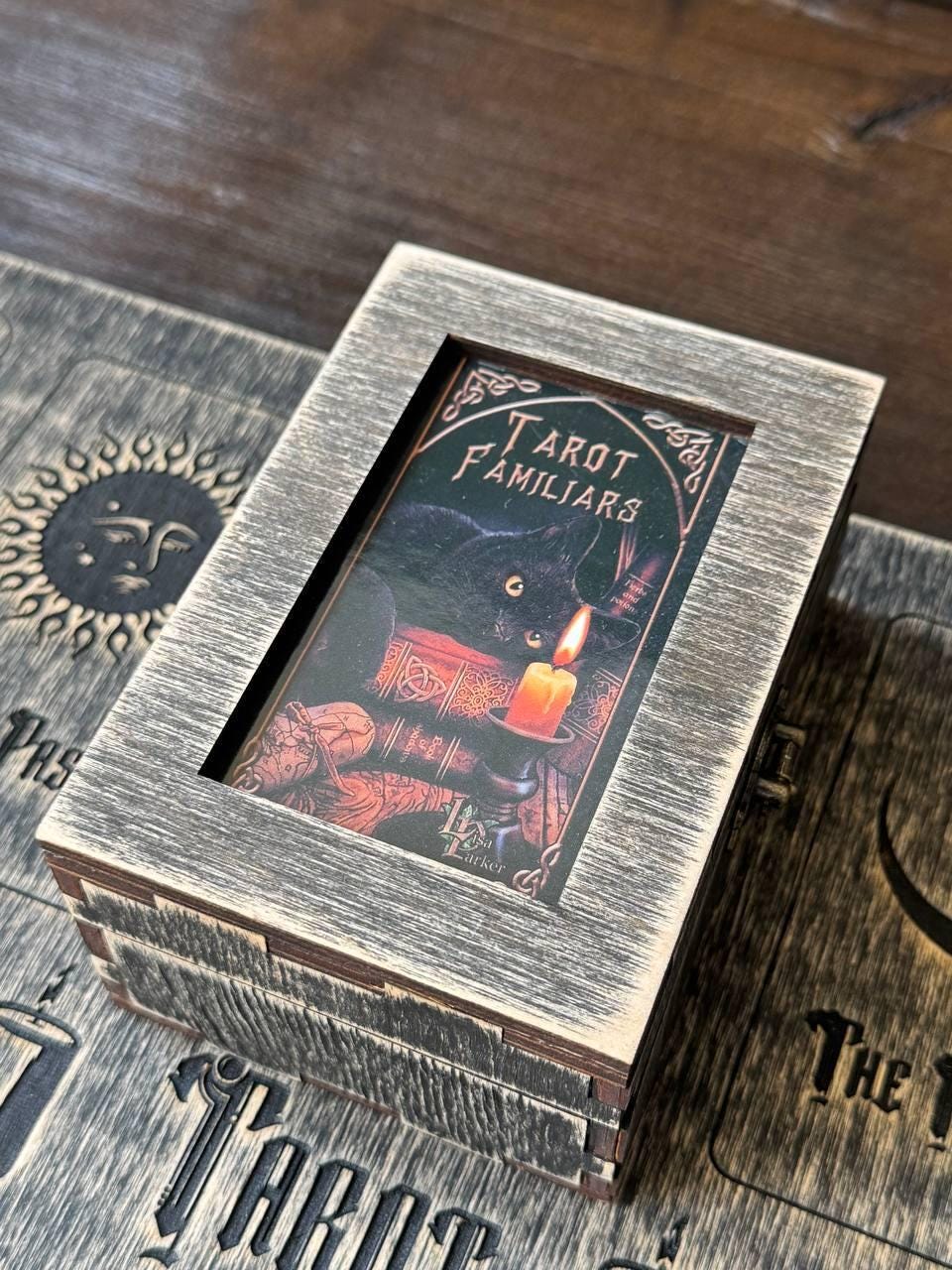 Animal Tarot Deck with Wooden Box & Spread Board