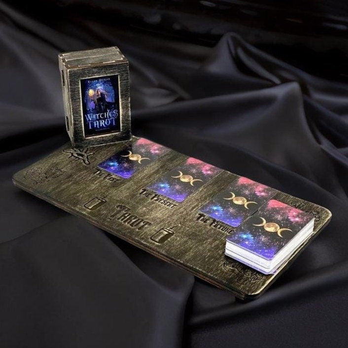 Tarot of the Witches Deck with Wooden Box & Spread Board