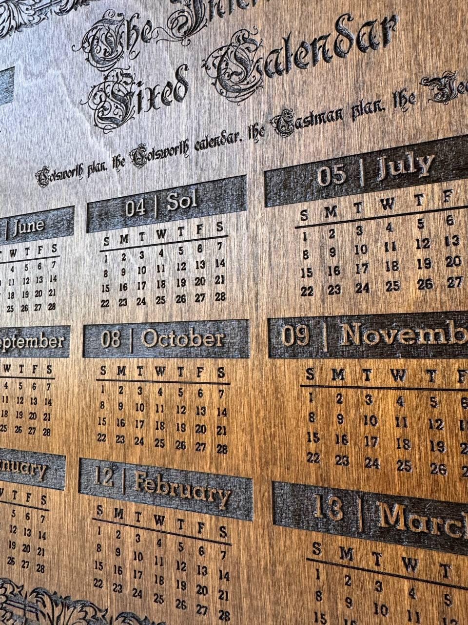 13-Month Time System Calendar – International Fixed Calendar Explained