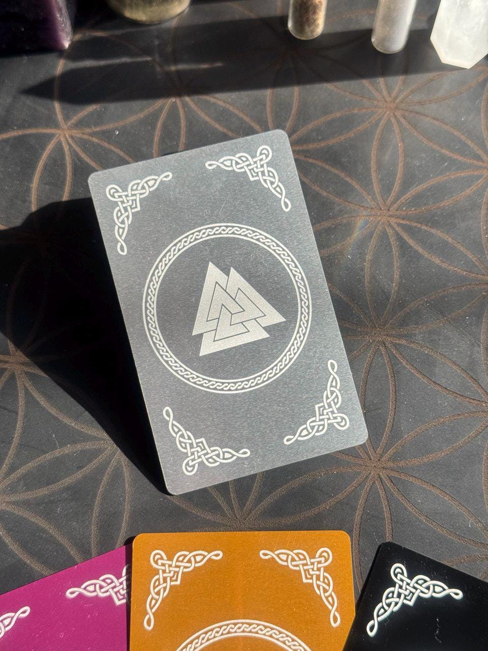 Runic Happiness Amulet Card: Celtic Talisman
