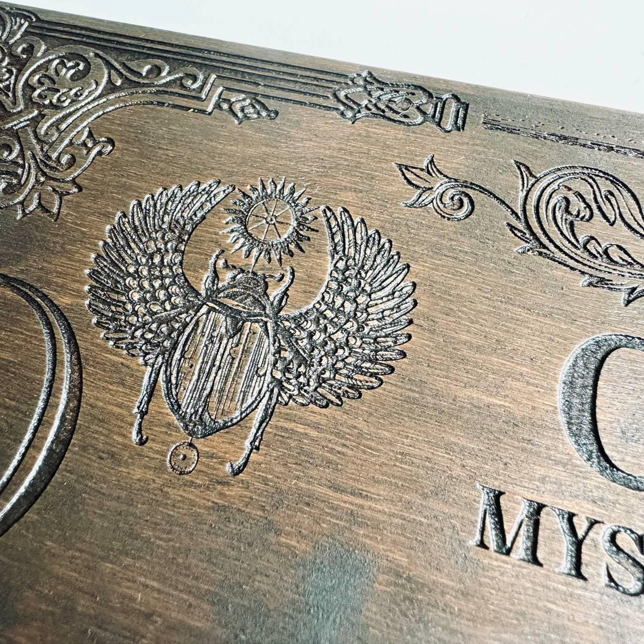 Gothic Ouija Board with Planchette: Victorian Fortune Telling Game