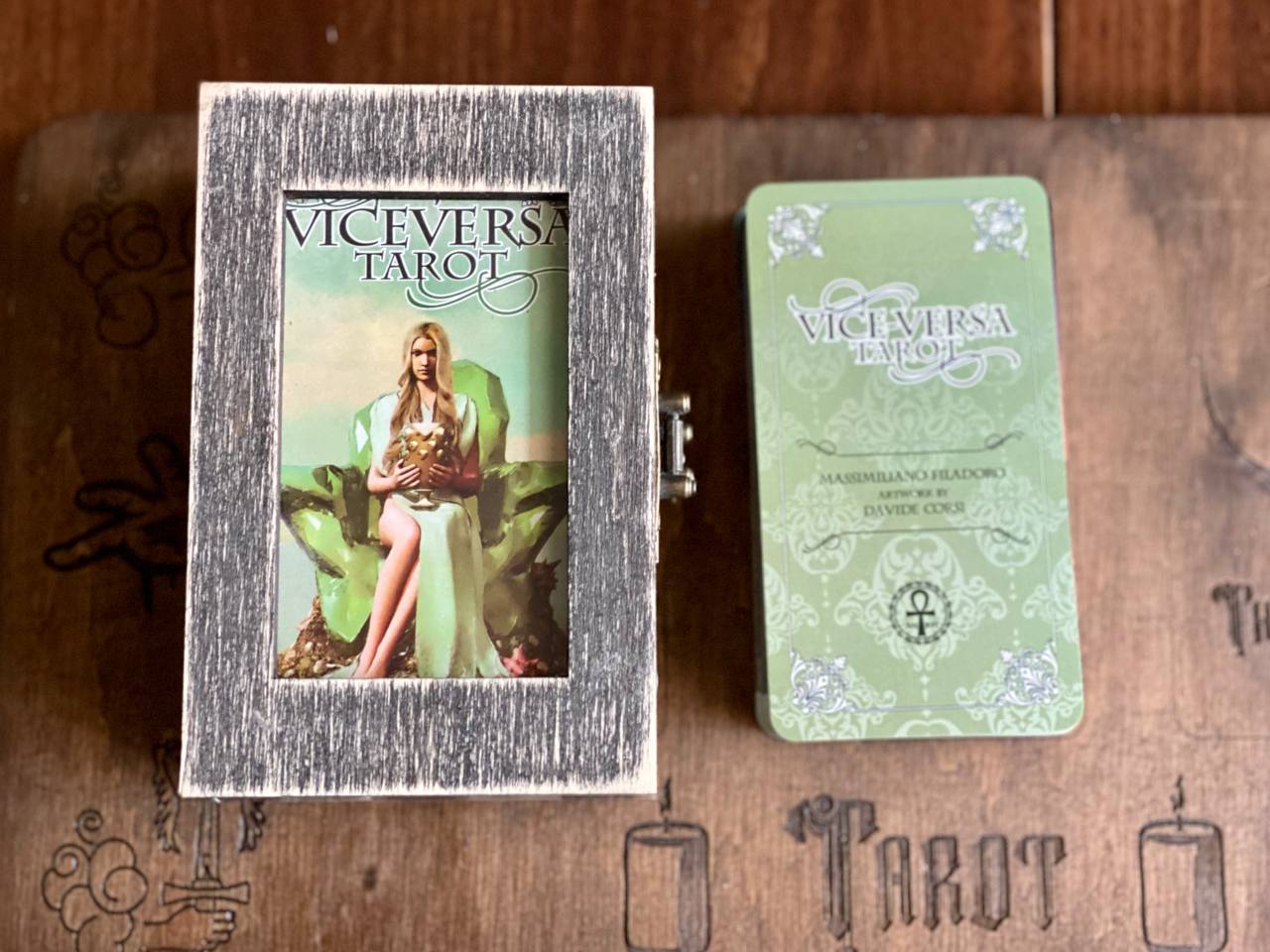 Viceversa Tarot Deck with Wooden Box & Spread Board