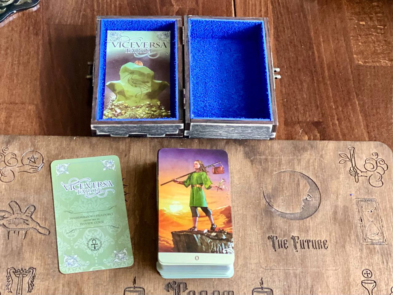 Viceversa Tarot Deck with Wooden Box & Spread Board