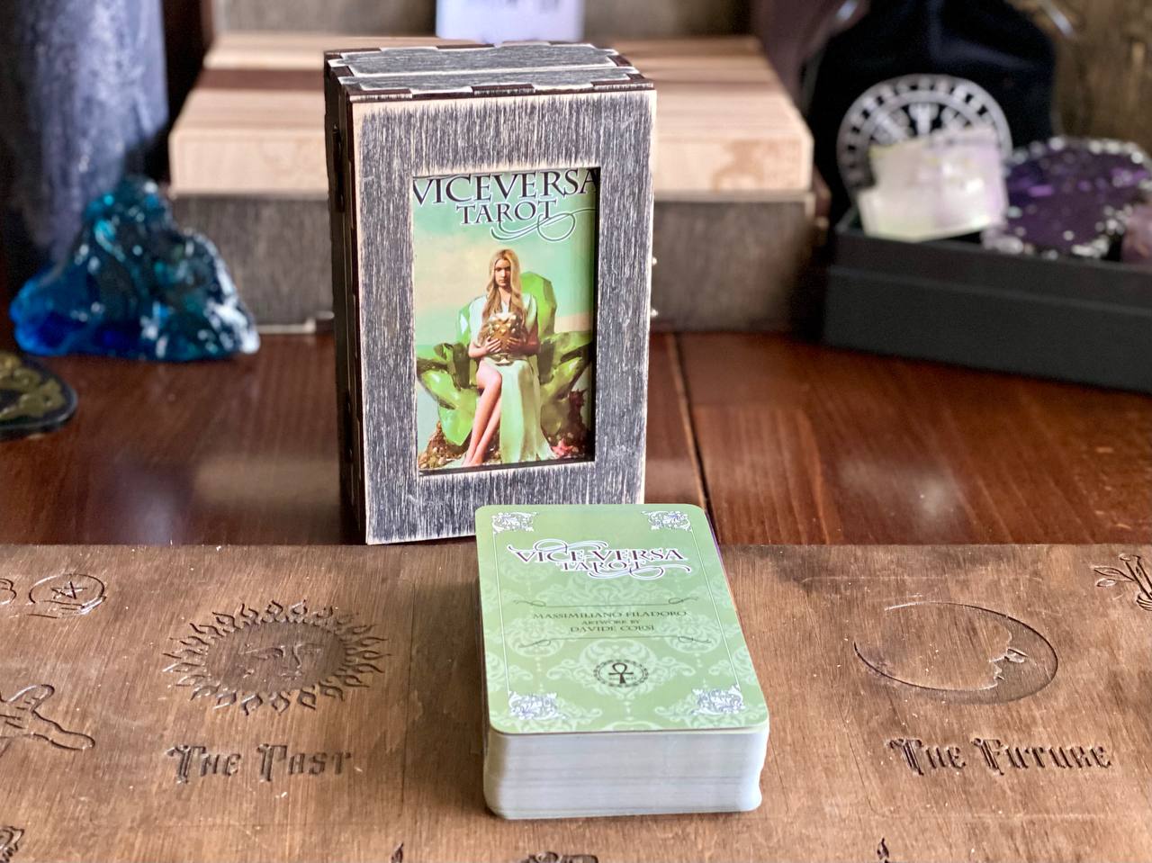 Viceversa Tarot Deck with Wooden Box & Spread Board