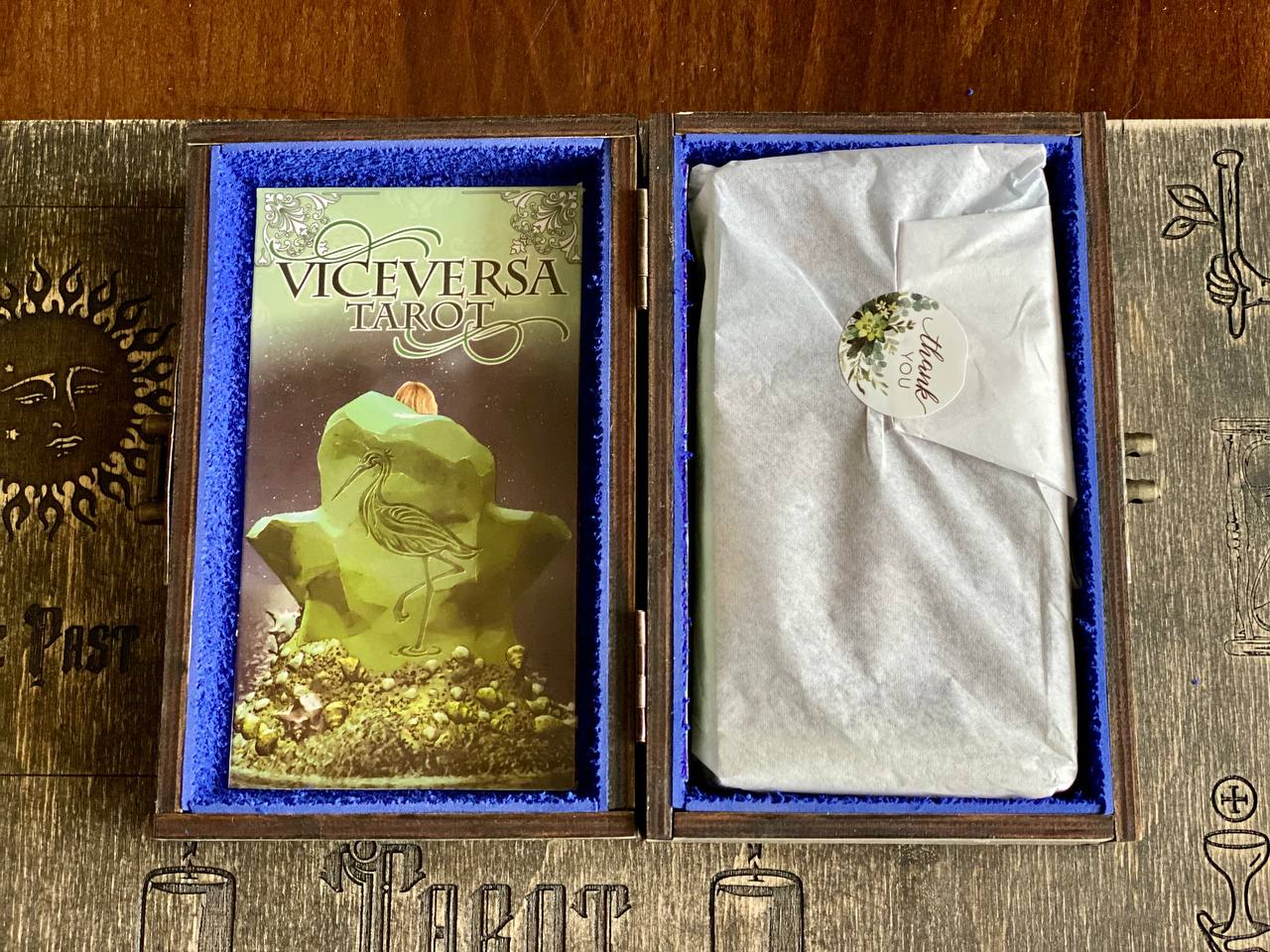 Viceversa Tarot Deck with Wooden Box & Spread Board