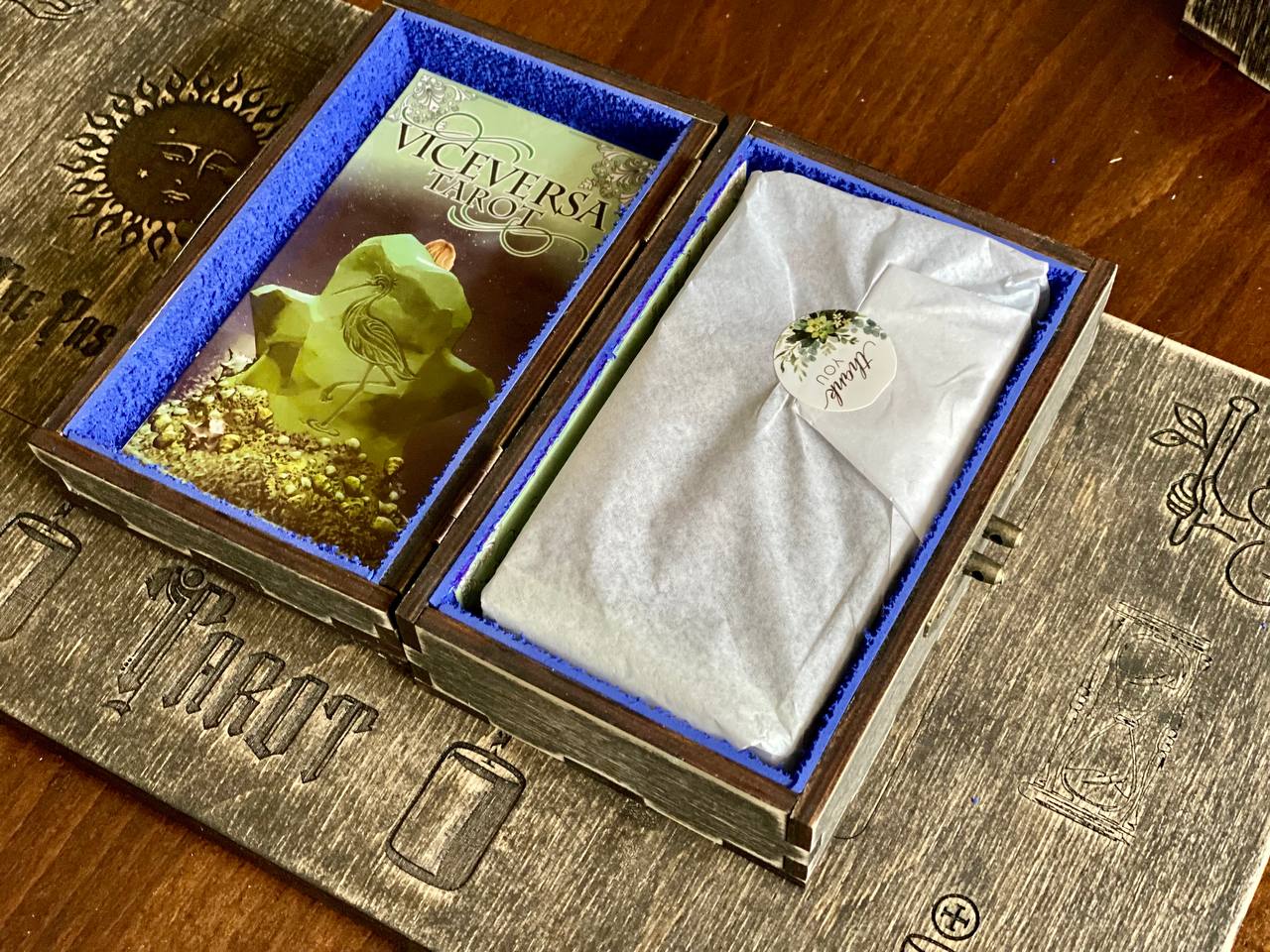Viceversa Tarot Deck with Wooden Box & Spread Board
