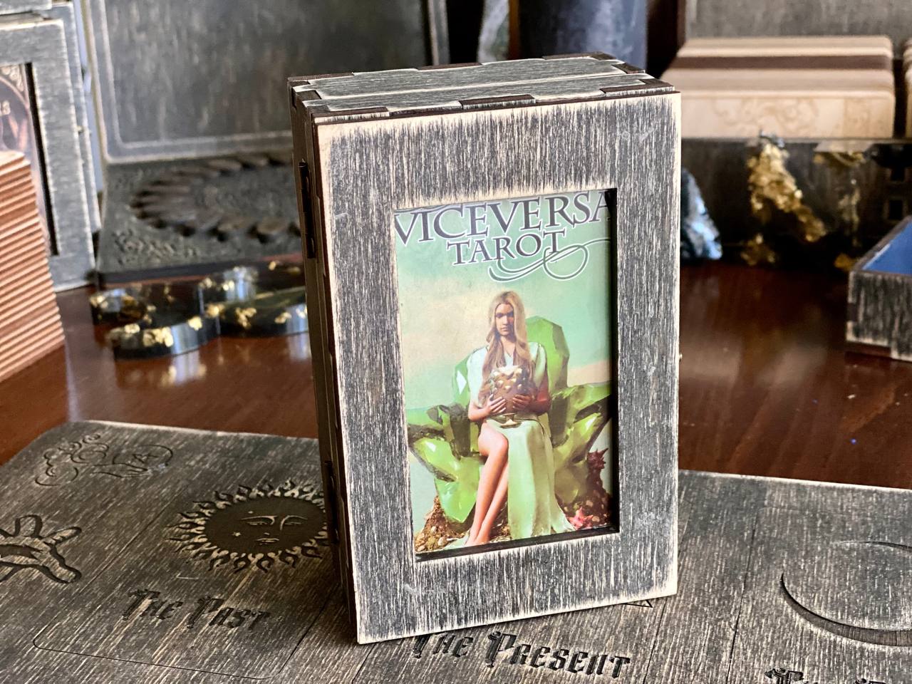 Viceversa Tarot Deck with Wooden Box & Spread Board