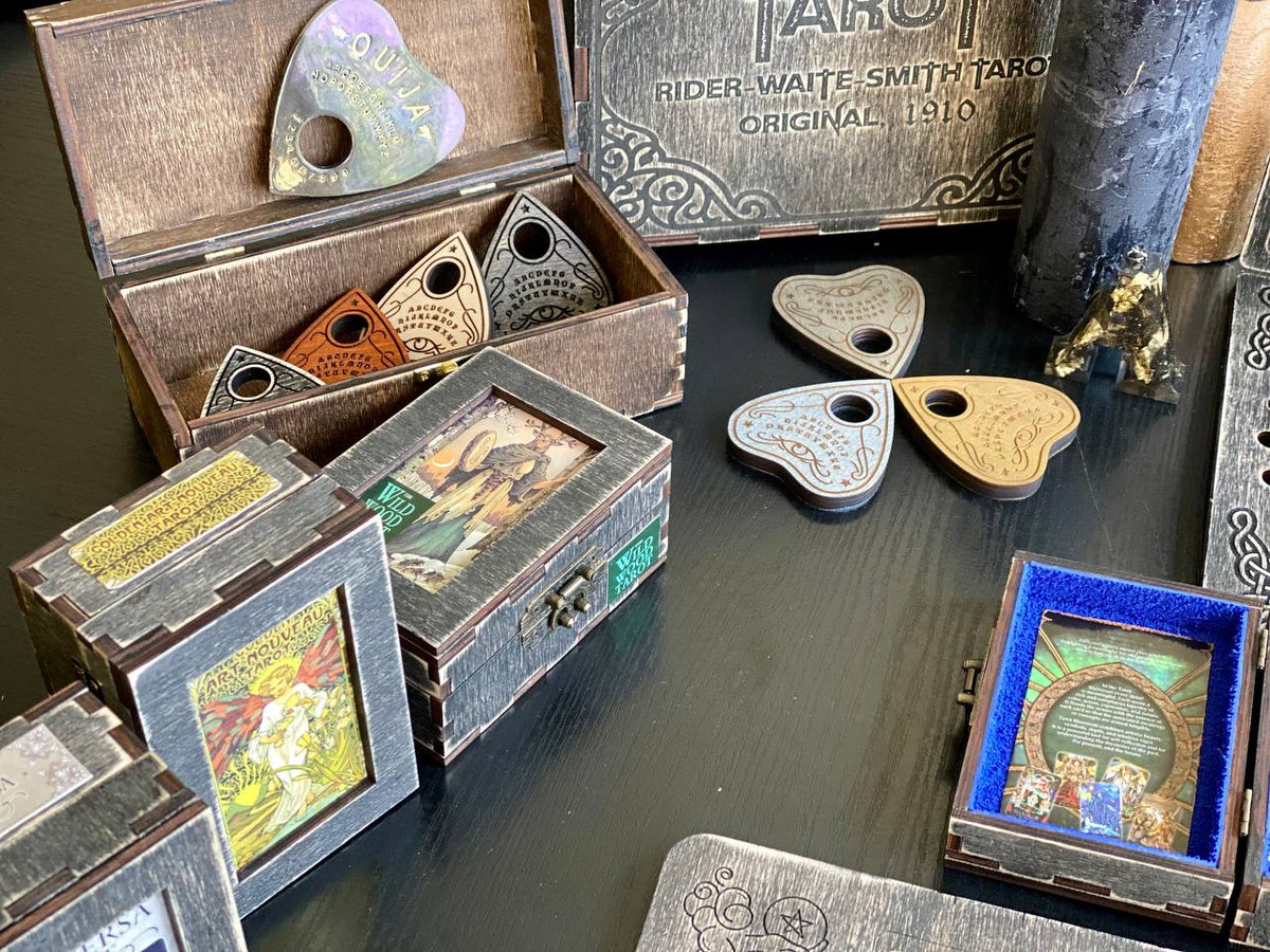 Tarot Illuminati Deck with Wooden Box & Spread Board
