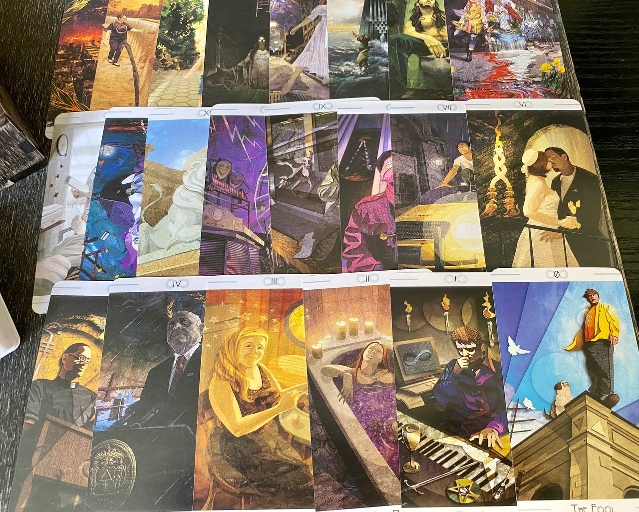 Urban Tarot Deck with Wooden Box & Spread Board