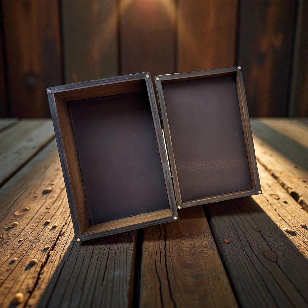 Tarot card storage box, reptile texture wooden case, magnetic lid deck holder
