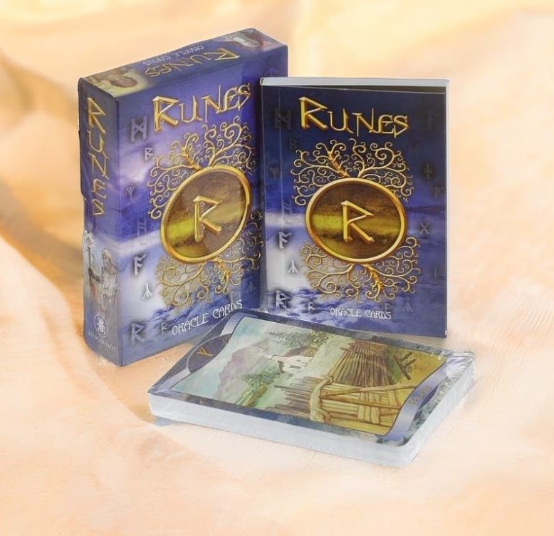 Wooden Runes Oracle Box, Personalized Divination Set