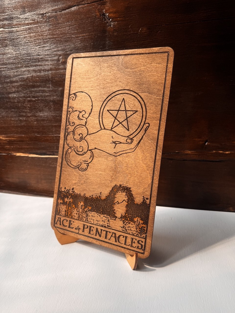 Money Attraction Tarot Decor – Ace of Pentacles