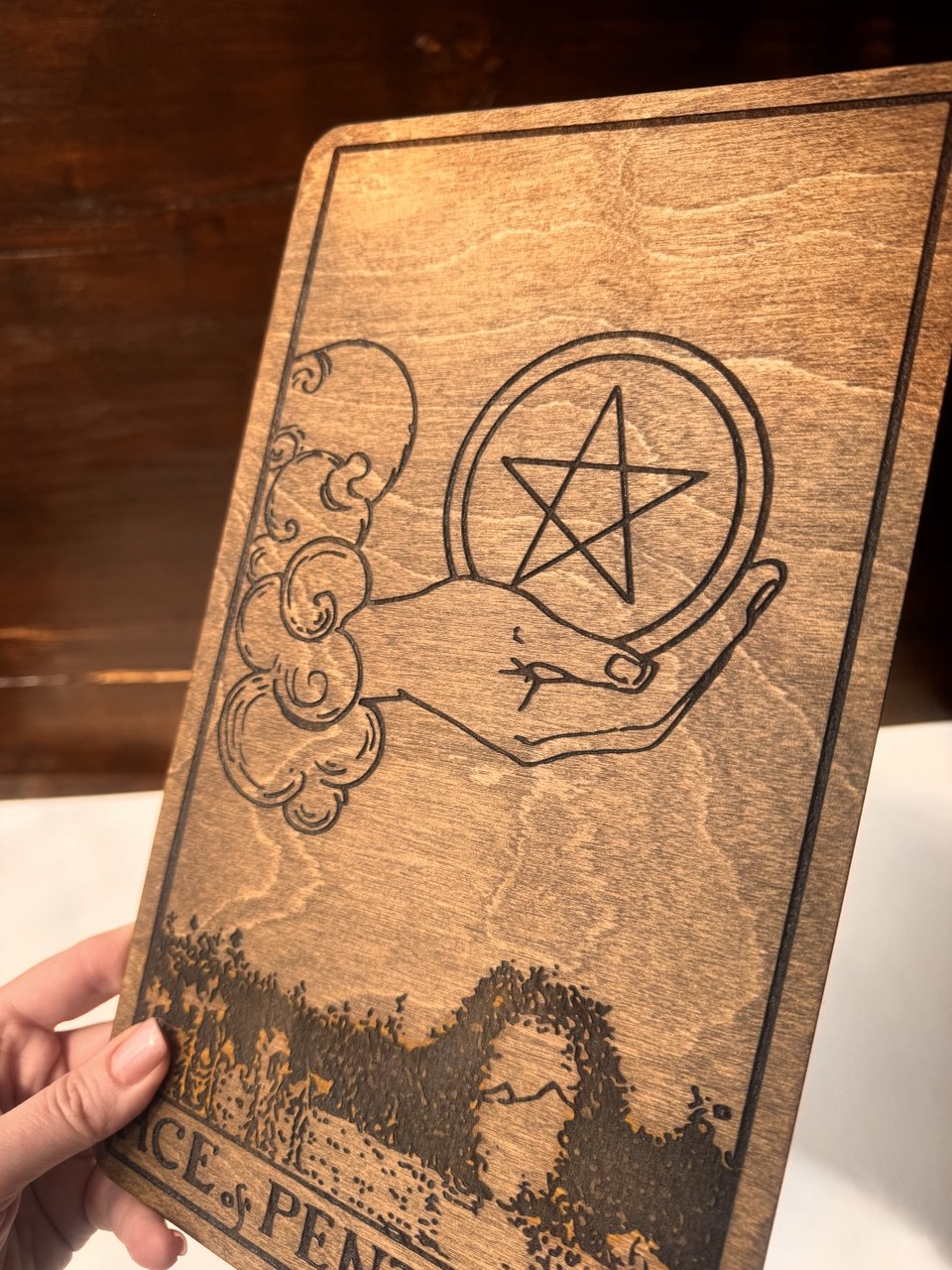 Money Attraction Tarot Decor – Ace of Pentacles