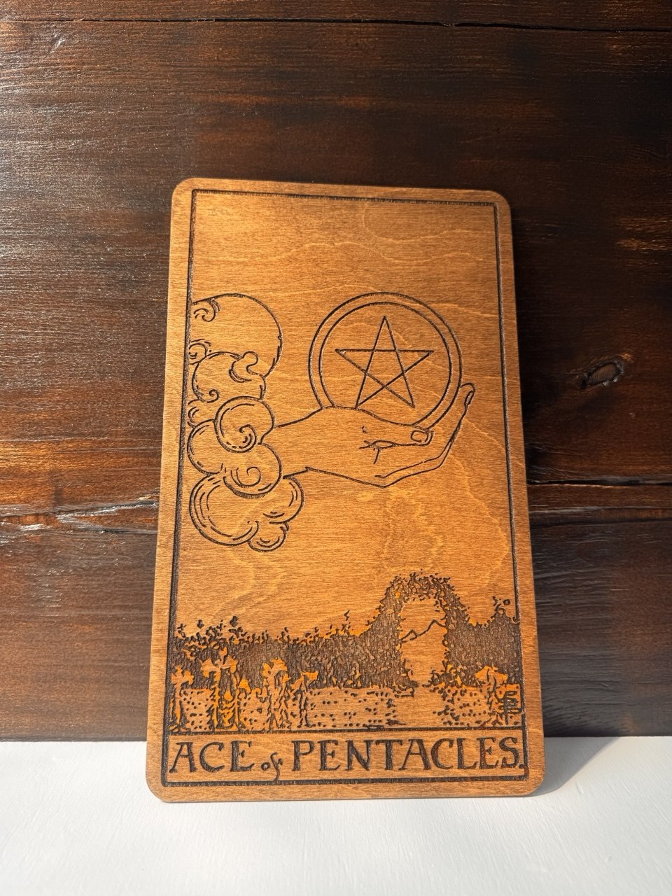 Money Attraction Tarot Decor – Ace of Pentacles
