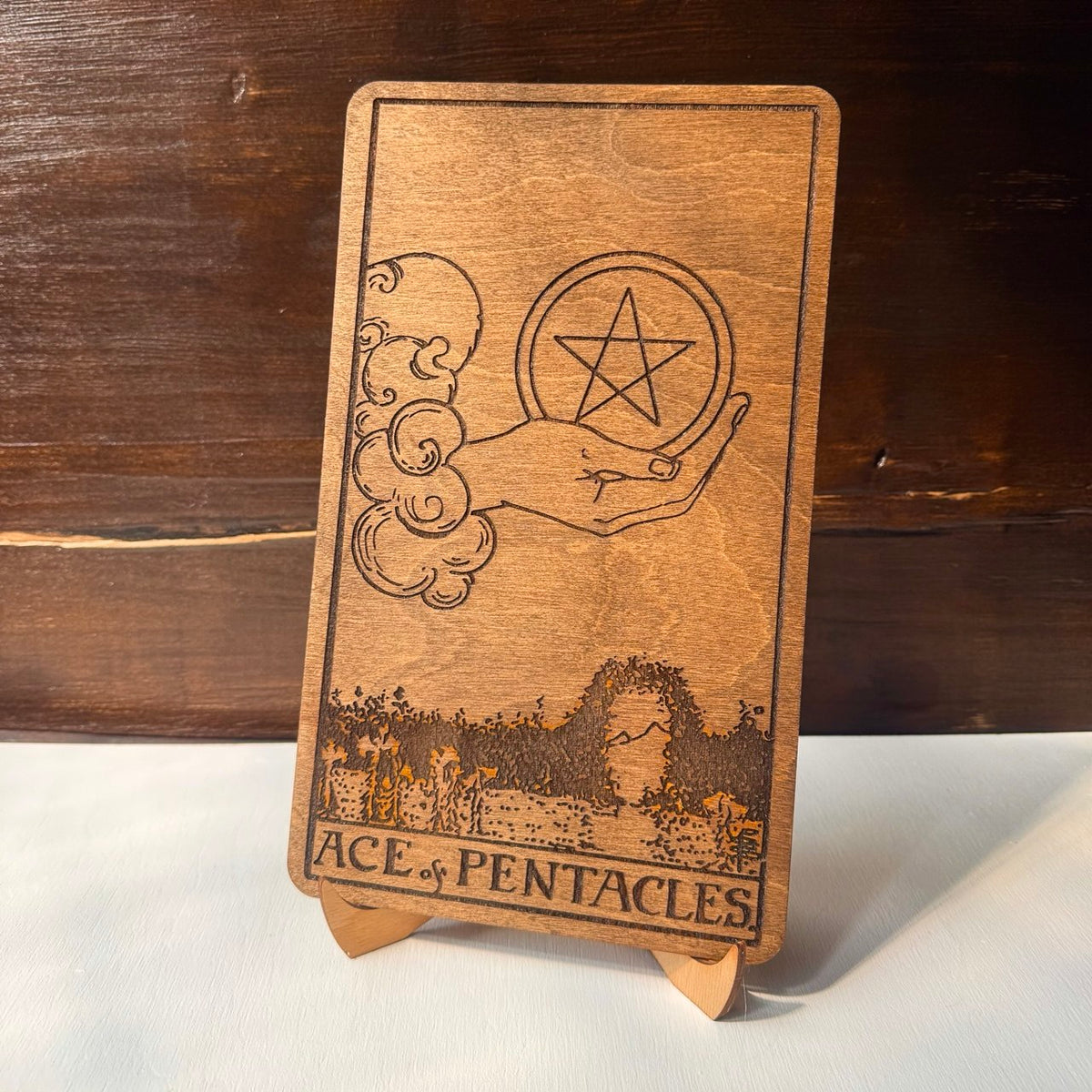 Money Attraction Tarot Decor – Ace of Pentacles