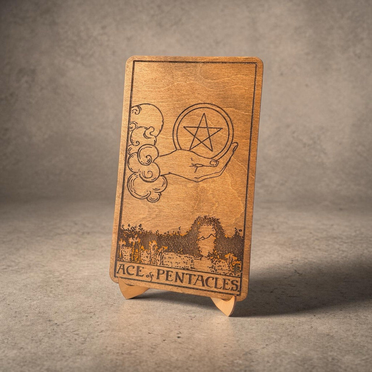 Money Attraction Tarot Decor – Ace of Pentacles
