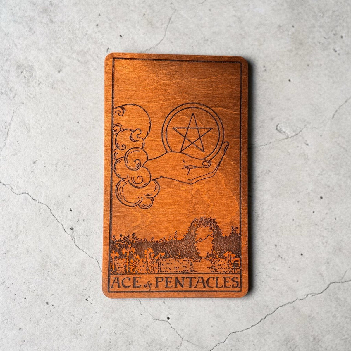 Money Attraction Tarot Decor – Ace of Pentacles